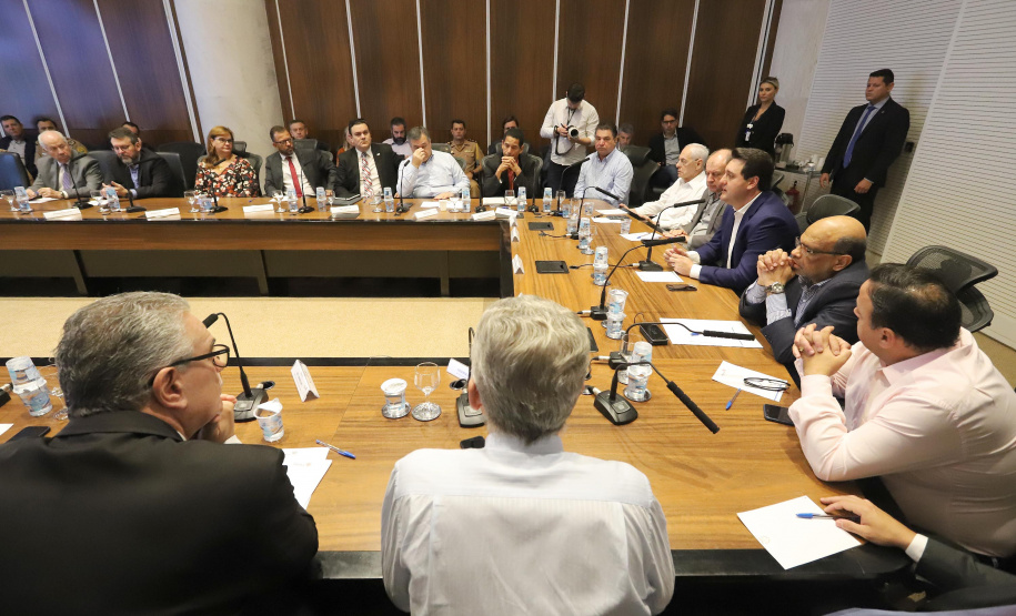 O governador Carlos Massa Ratinho Junior participa da reunião do secretariado.
Curitiba, 21-01-20.
Foto: Arnaldo Alves / AEN.