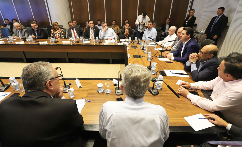 O governador Carlos Massa Ratinho Junior participa da reunião do secretariado.
Curitiba, 21-01-20.
Foto: Arnaldo Alves / AEN.