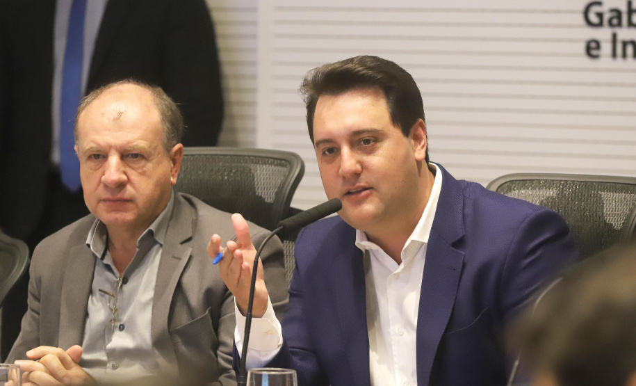 O governador Carlos Massa Ratinho Junior participa da reunião do secretariado.
Curitiba, 21-01-20.
Foto: Arnaldo Alves / AEN.