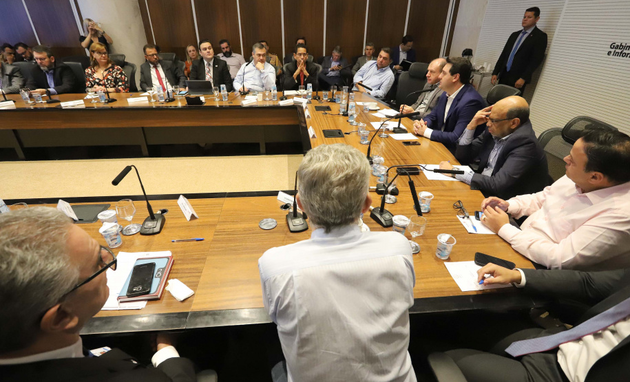 O governador Carlos Massa Ratinho Junior participa da reunião do secretariado.
Curitiba, 21-01-20.
Foto: Arnaldo Alves / AEN.