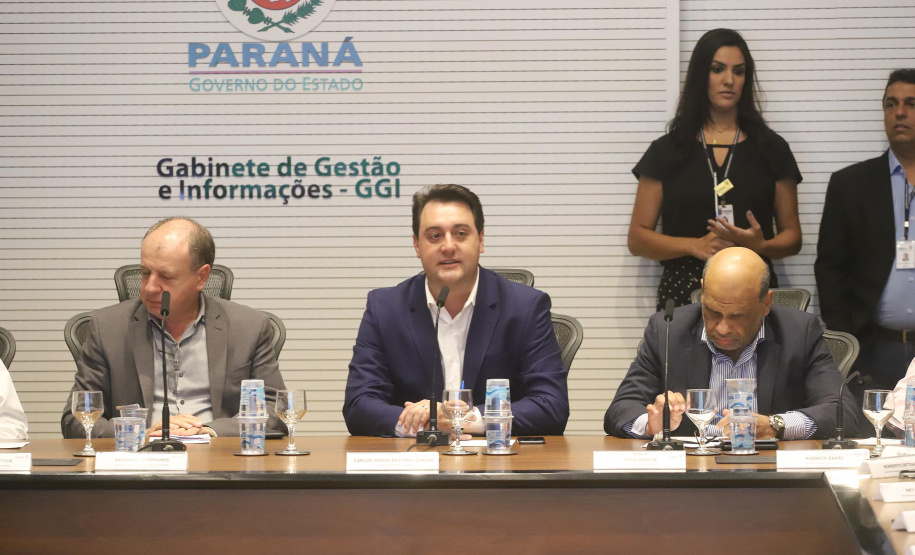 O governador Carlos Massa Ratinho Junior participa da reunião do secretariado.
Curitiba, 21-01-20.
Foto: Arnaldo Alves / AEN.