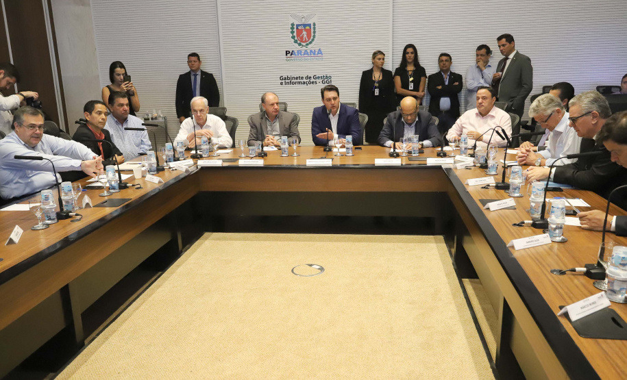 O governador Carlos Massa Ratinho Junior participa da reunião do secretariado.
Curitiba, 21-01-20.
Foto: Arnaldo Alves / AEN.
