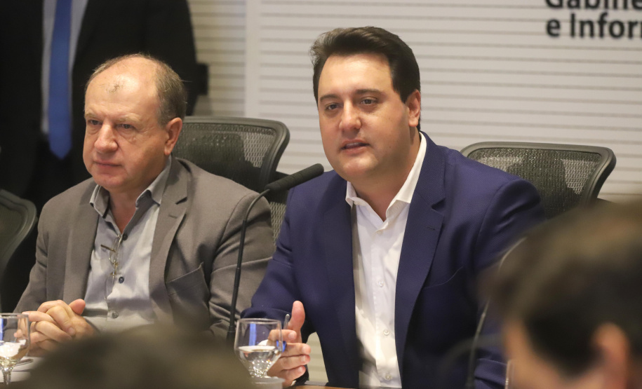 O governador Carlos Massa Ratinho Junior participa da reunião do secretariado.
Curitiba, 21-01-20.
Foto: Arnaldo Alves / AEN.