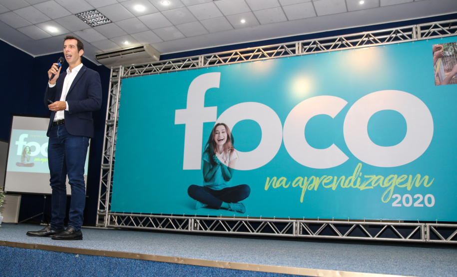 O secretário da Educação Renato Feder  no  Seminário Foco na Aprendizagem 2020  21/01/2020  -  Foto: Geraldo Bubniak/AEN