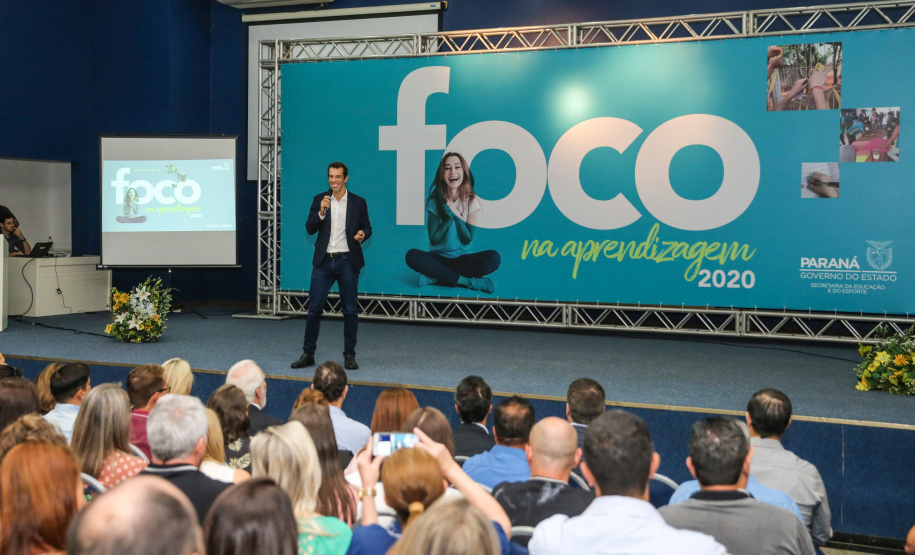 O secretário da Educação Renato Feder  no  Seminário Foco na Aprendizagem 2020  21/01/2020  -  Foto: Geraldo Bubniak/AEN