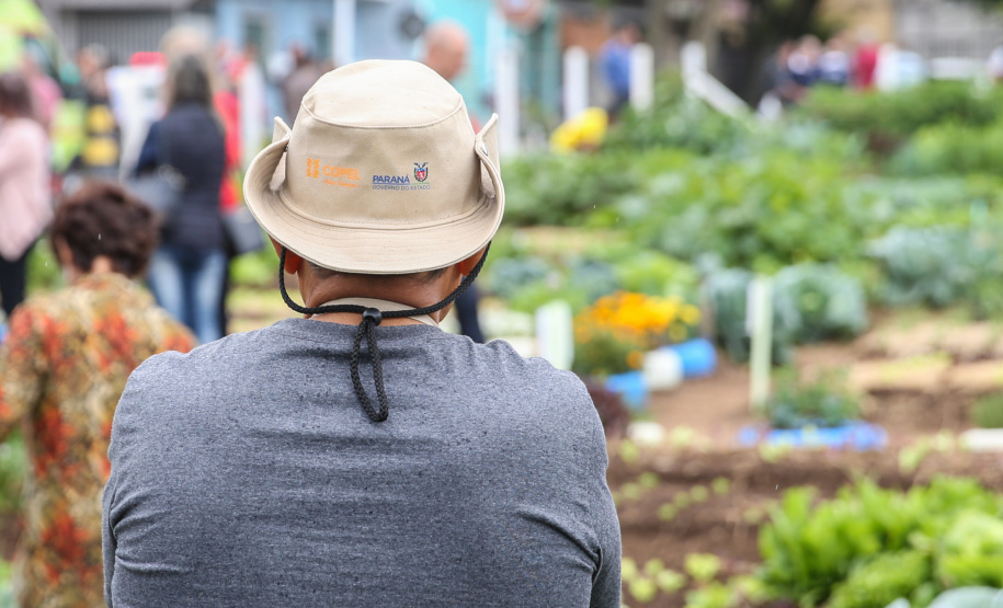 Inauguração da Horta Comunitária Moradias Marumbi do programa da Secretaria de Estado da Agricultura e do Abastecimento,  nesta quinta-feira (16), no bairro Uberaba, em Curitiba