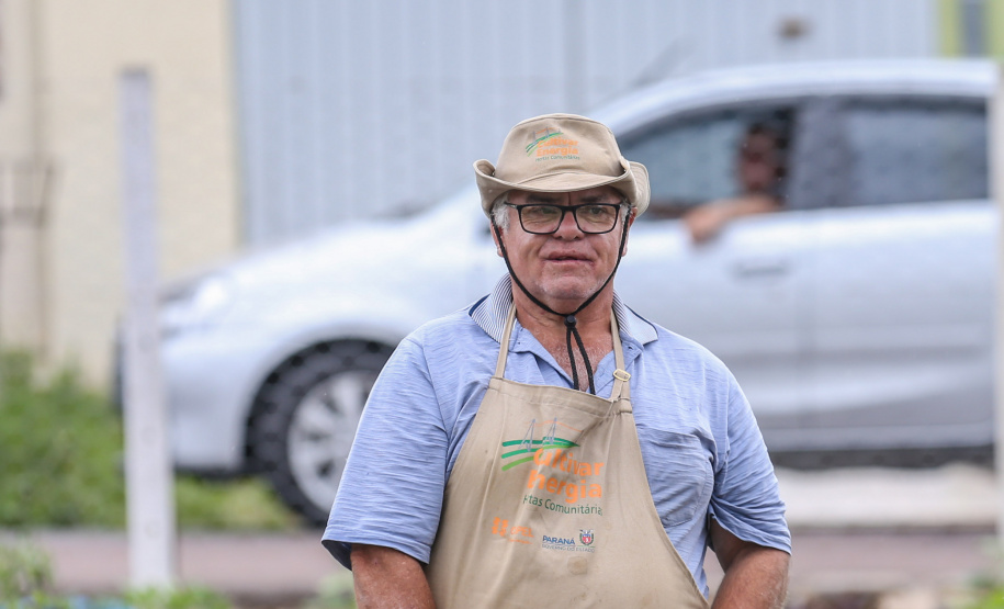 Inauguração da Horta Comunitária Moradias Marumbi do programa da Secretaria de Estado da Agricultura e do Abastecimento,  nesta quinta-feira (16), no bairro Uberaba, em Curitiba