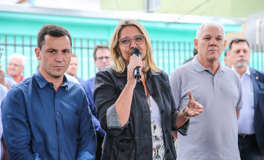 Inauguração da Horta Comunitária Moradias Marumbi do programa da Secretaria de Estado da Agricultura e do Abastecimento,  nesta quinta-feira (16), no bairro Uberaba, em Curitiba. A Superintendente de Meio Ambiente da Copel, Luisa Cristina Nastari.  22/01/2020  -  Foto: Geraldo Bubniak/AEN