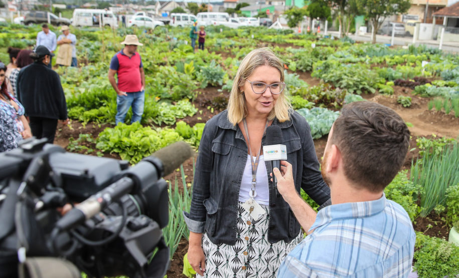 Inauguração da Horta Comunitária Moradias Marumbi do programa da Secretaria de Estado da Agricultura e do Abastecimento,  nesta quinta-feira (16), no bairro Uberaba, em Curitiba. A Superintendente de Meio Ambiente da Copel, Luisa Cristina Nastari.  22/01/2020  -  Foto: Geraldo Bubniak/AEN