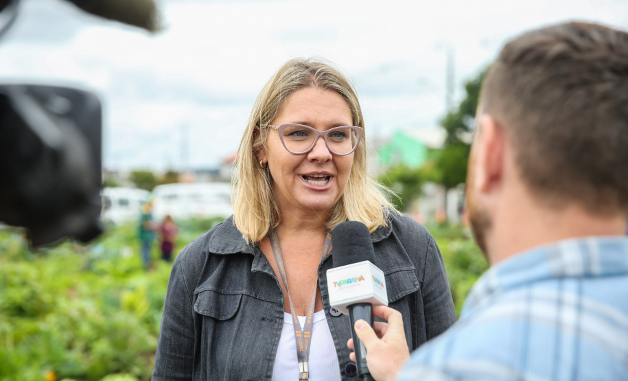 Inauguração da Horta Comunitária Moradias Marumbi do programa da Secretaria de Estado da Agricultura e do Abastecimento,  nesta quinta-feira (16), no bairro Uberaba, em Curitiba. A Superintendente de Meio Ambiente da Copel, Luisa Cristina Nastari.  22/01/2020  -  Foto: Geraldo Bubniak/AEN