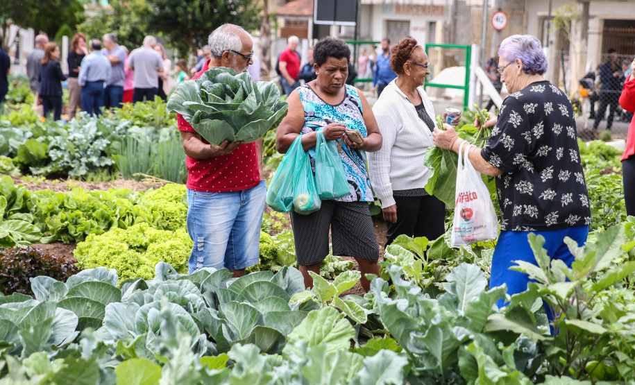 Inauguração da Horta Comunitária Moradias Marumbi do programa da Secretaria de Estado da Agricultura e do Abastecimento,  nesta quinta-feira (16), no bairro Uberaba, em Curitiba
