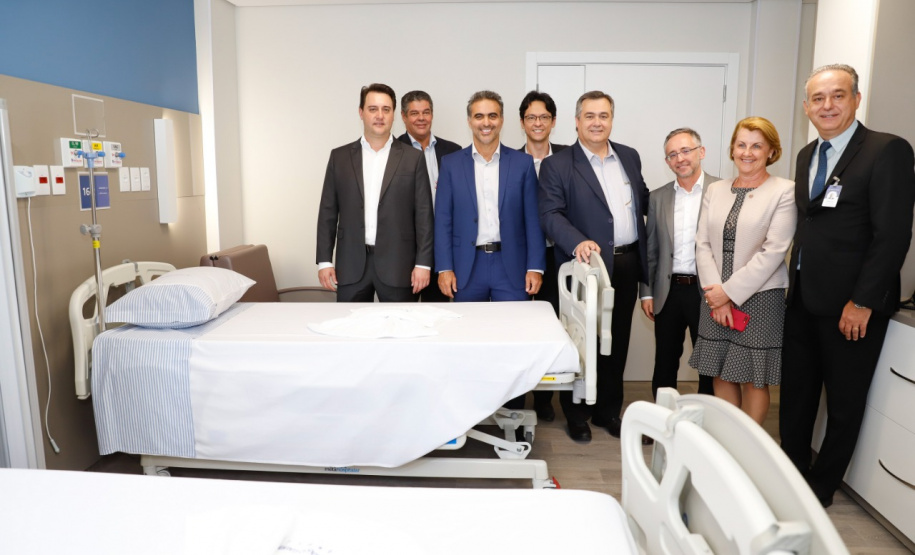 A primeira unidade de cuidados paliativos do Sul do Brasil com atendimento pelo Sistema Único de Saúde (SUS), o Hospice Erasto Gaertner, foi inaugurada nesta sexta-feira (24), em Curitiba, com a presença do governador Carlos Massa Ratinho Junior. Foto: Rodrigo Felix Leal