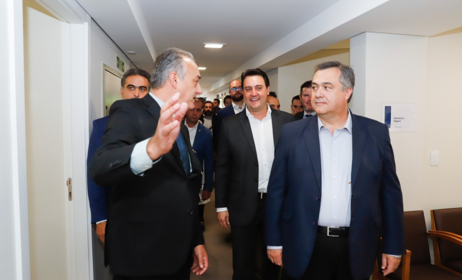 A primeira unidade de cuidados paliativos do Sul do Brasil com atendimento pelo Sistema Único de Saúde (SUS), o Hospice Erasto Gaertner, foi inaugurada nesta sexta-feira (24), em Curitiba, com a presença do governador Carlos Massa Ratinho Junior. Foto: Rodrigo Felix Leal