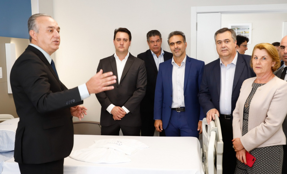 A primeira unidade de cuidados paliativos do Sul do Brasil com atendimento pelo Sistema Único de Saúde (SUS), o Hospice Erasto Gaertner, foi inaugurada nesta sexta-feira (24), em Curitiba, com a presença do governador Carlos Massa Ratinho Junior. Foto: Rodrigo Felix Leal