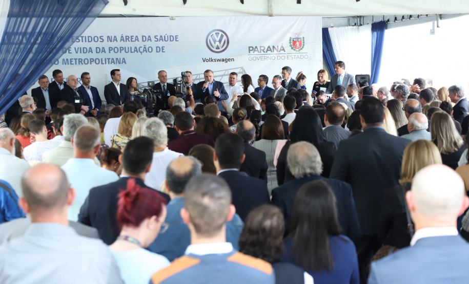 A primeira unidade de cuidados paliativos do Sul do Brasil com atendimento pelo Sistema Único de Saúde (SUS), o Hospice Erasto Gaertner, foi inaugurada nesta sexta-feira (24), em Curitiba, com a presença do governador Carlos Massa Ratinho Junior. Foto: José Fernando Ogura/AEN