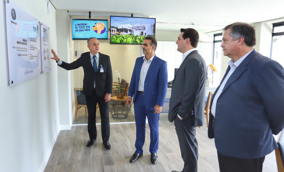 A primeira unidade de cuidados paliativos do Sul do Brasil com atendimento pelo Sistema Único de Saúde (SUS), o Hospice Erasto Gaertner, foi inaugurada nesta sexta-feira (24), em Curitiba, com a presença do governador Carlos Massa Ratinho Junior. Foto: José Fernando Ogura/AEN