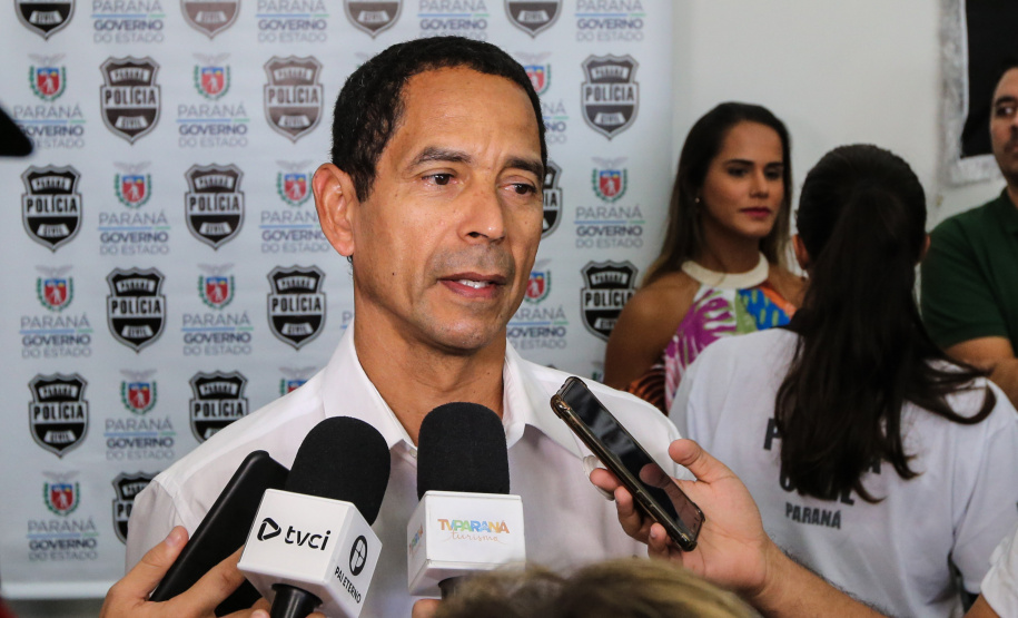 Rômulo Marinho Soares,  secretário da Segurança Pública e Administração Penitenciária do Paraná   nesta sexta-feira (24) a Delegacia Cidadã de Paranaguá, no Litoral.  Paranaguá, 24/01/2020 -  Foto: Geraldo Bubniak/AEN