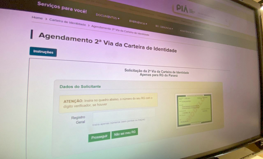 Emissão da 2ª via solicitada pela internet dobrou em 2019. Foto:Polícia Civil