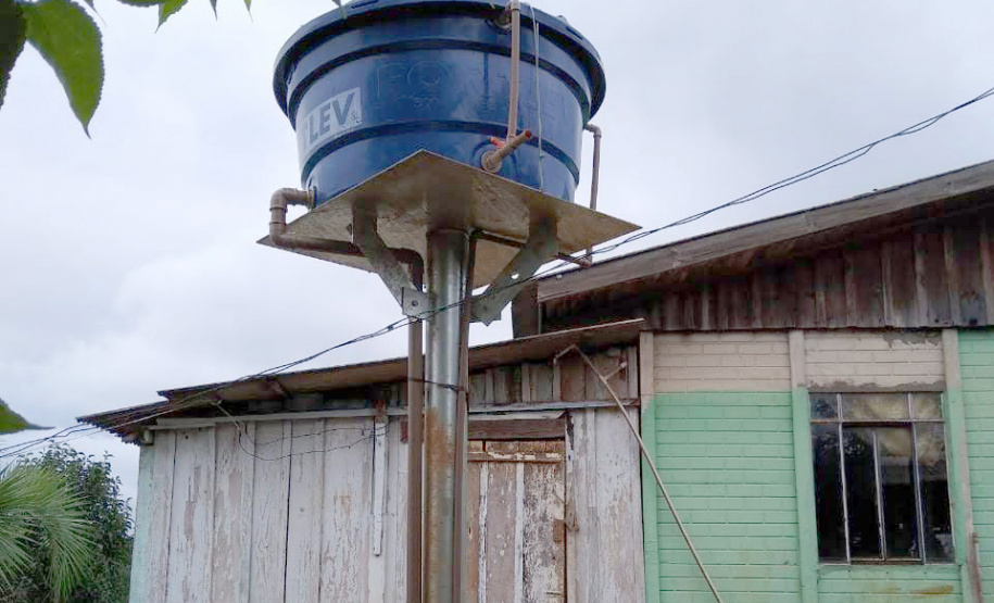 Mais de 720 caixas-d'água serão distribuídas a famílias da região de Guarapuava. Foto:Sanepar