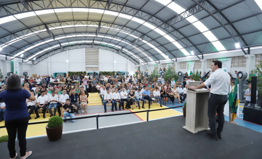 O governador Carlos Massa Ratinho Junior inaugurou nesta sexta-feira (31) a primeira escola técnica de operação florestal do Brasil, em Ortigueira, nos Campos Gerais. O Centro Estadual de Educação Profissional Florestal e Agrícola é fruto de uma parceria entre o Governo do Estado, a Klabin e a prefeitura. O investimento total foi de R$ 35 milhões, sendo R$ 12 milhões repassados pela Secretaria da Educação e do Esporte. Foto: José Fernando Ogura/AEN