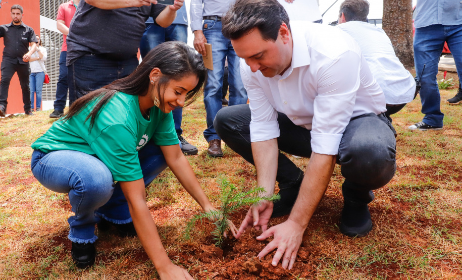 O governador Carlos Massa Ratinho Junior inaugurou nesta sexta-feira (31) a primeira escola técnica de operação florestal do Brasil, em Ortigueira, nos Campos Gerais. O Centro Estadual de Educação Profissional Florestal e Agrícola é fruto de uma parceria entre o Governo do Estado, a Klabin e a prefeitura. O investimento total foi de R$ 35 milhões, sendo R$ 12 milhões repassados pela Secretaria da Educação e do Esporte.