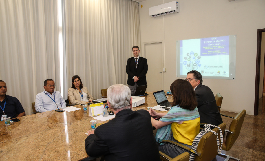 SGT SGT - SIstema de Gestão Tributária - Apresentação à Missão Supervisão e Identificação - Banco Mundial por Marlon Jorge Liebel - Inspetor geral de Arrecadação. 31/01/2020 - Foto: Geraldo Bubniak/AEN