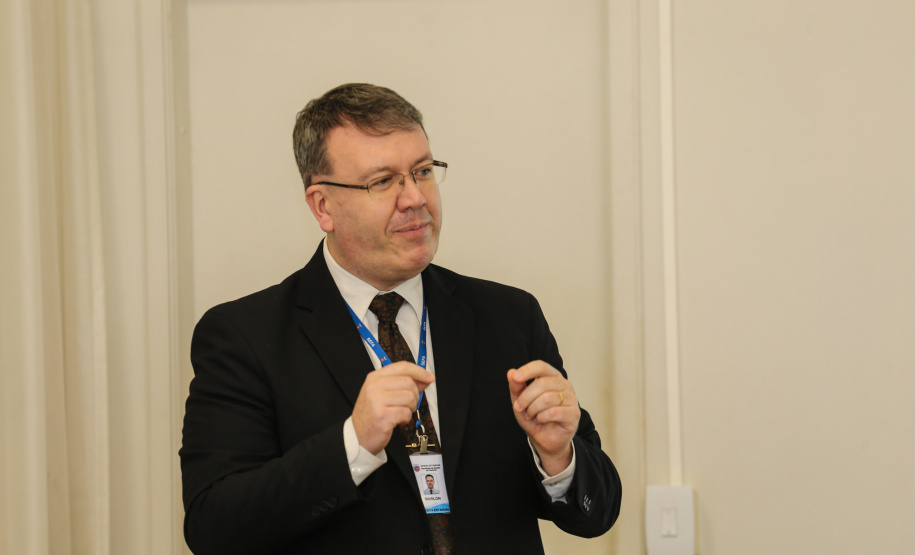 SGT SGT - SIstema de Gestão Tributária - Apresentação à Missão Supervisão e Identificação - Banco Mundial por Marlon Jorge Liebel - Inspetor geral de Arrecadação. 31/01/2020 - Foto: Geraldo Bubniak/AEN