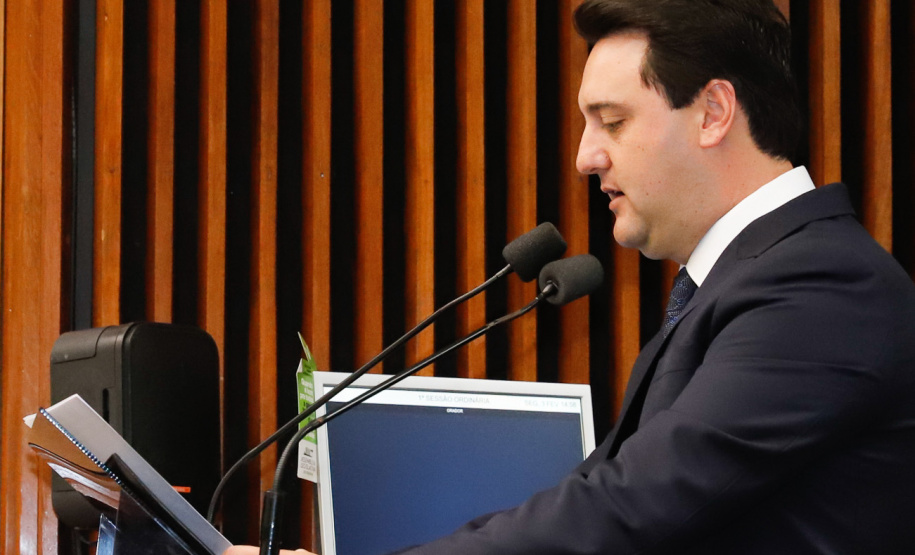 Ratinho Junior destacou que Assembleia foi importante para que o Governo do Estado pudesse modernizar a máquina pública ao longo dos primeiros 12 meses de mandato, garantindo reformas que o Estado precisava fazer.
Foto: Rodrigo Felix Leal