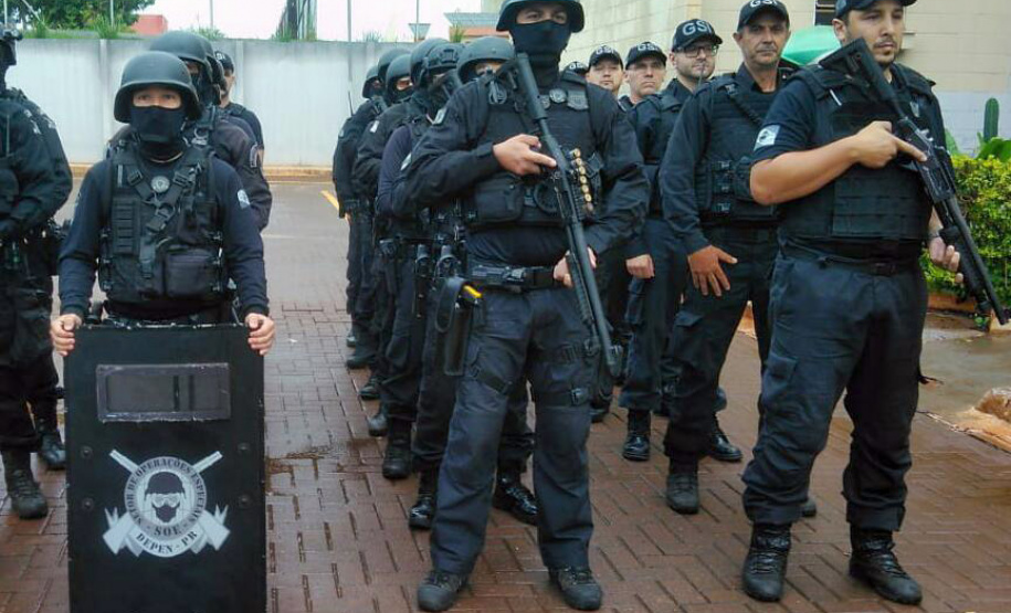 A regional de Maringá do Departamento Penitenciário do Paraná (Depen) divulgou, na tarde desta segunda-feira (03/02), o balanço das operações, prisões e apreensões realizadas nas 42 unidades penais subordinadas à coordenação da região noroeste em todo o ano de 2019. Foto: DEPEN