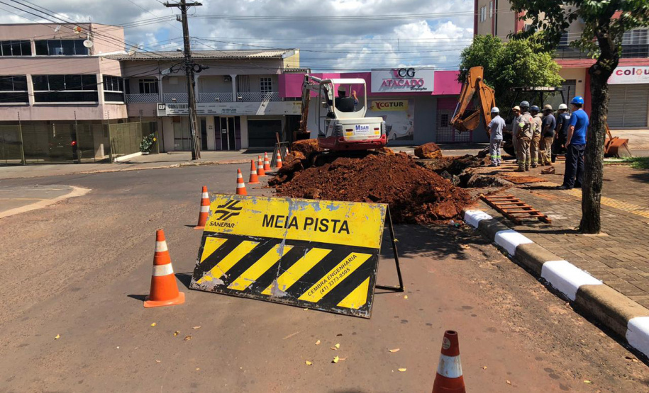 Investimentos são de mais de R$ 9 milhões nas obras, que estão em ritmo acelerado
Foto: Sanepar