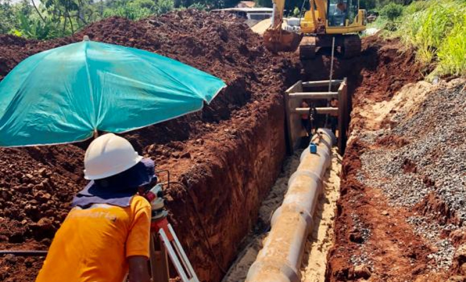 Investimentos são de mais de R$ 9 milhões nas obras, que estão em ritmo acelerado
Foto: Sanepar