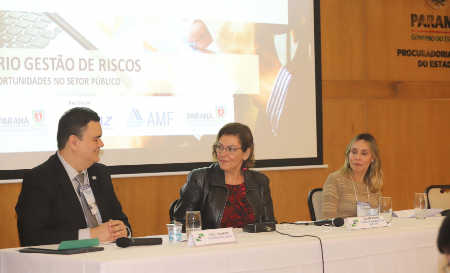 A Escola Fazendária (Efaz) da Secretaria da Fazenda do Paraná realiza o Seminário Gestão de Riscos: Desafios e Oportunidades no Setor Público, em parceria com a Procuradoria-Geral do Paraná. N/F: representando o secretário da Fazenda do Paraná,
Curitiba, 05-02-20.
Foto: Arnaldo Alves / AEN.