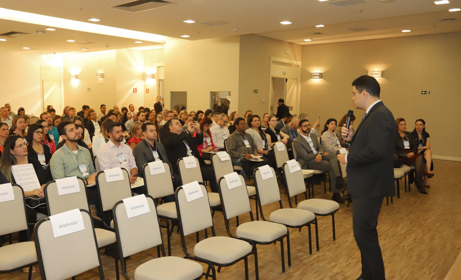 A Escola Fazendária (Efaz) da Secretaria da Fazenda do Paraná realiza o Seminário Gestão de Riscos: Desafios e Oportunidades no Setor Público, em parceria com a Procuradoria-Geral do Paraná. N/F: Controlador Geral de Minas Gerais, Rodrigo Fontenelle.
Curitiba, 05-02-20.
Foto: Arnaldo Alves / AEN.