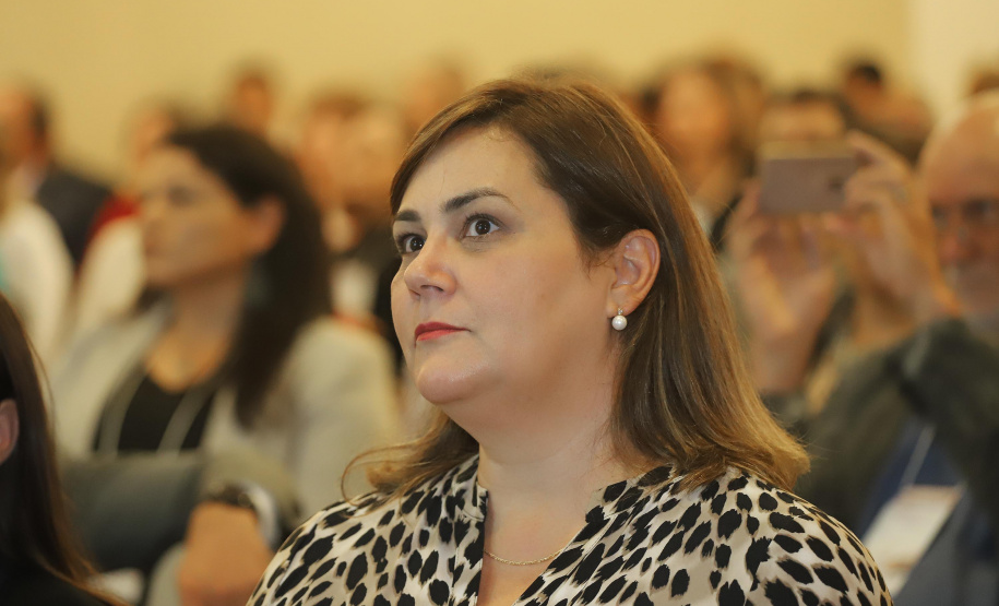 A Escola Fazendária (Efaz) da Secretaria da Fazenda do Paraná realiza o Seminário Gestão de Riscos: Desafios e Oportunidades no Setor Público, em parceria com a Procuradoria-Geral do Paraná. N/F: especialista lider fiscal e em Desenvolvimento municipal do BID, Cristina MacDowell.
Curitiba, 05-02-20.
Foto: Arnaldo Alves / AEN.