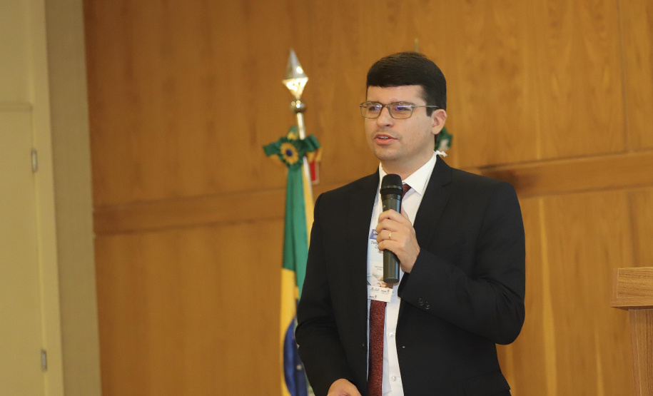 A Escola Fazendária (Efaz) da Secretaria da Fazenda do Paraná realiza o Seminário Gestão de Riscos: Desafios e Oportunidades no Setor Público, em parceria com a Procuradoria-Geral do Paraná. N/F: assessor especial de Ética e Compliance da SEFAZ/AL, Rodrigo Bittencourt.
Curitiba, 05-02-20.
Foto: Arnaldo Alves / AEN.