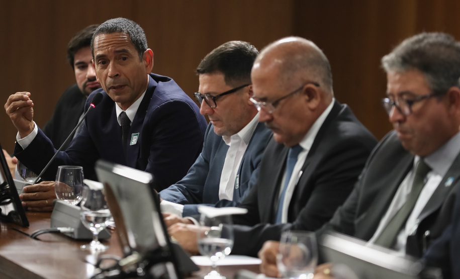 Romulo Marinho Soares participou quarta-feira (05) da reunião do Conselho Nacional dos Secretários de Estado da Justiça da Cidadania, Direitos Humanos e Administração Penitenciária (Consej), em Brasília.
Foto: Marcos Corrêa/PR