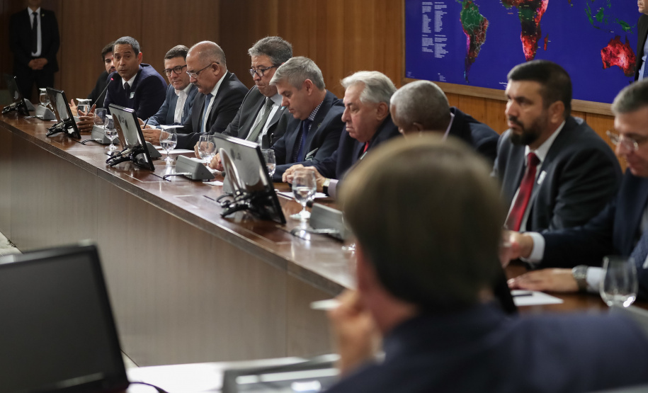 Romulo Marinho Soares participou quarta-feira (05) da reunião do Conselho Nacional dos Secretários de Estado da Justiça da Cidadania, Direitos Humanos e Administração Penitenciária (Consej), em Brasília.
Foto: Marcos Corrêa/PR
