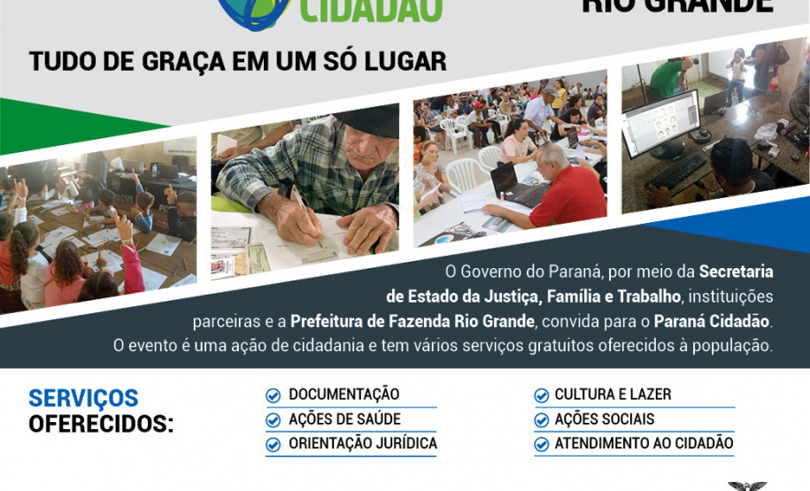 A ação acontece a partir desta quarta-feira (12), e segue nos dias 13 e 14 (quinta e sexta-feiras), no Ginásio de Esportes da Escola Municipal 26 de Janeiro (Caic), na Avenida Brasil, 2014 – bairro Nações.