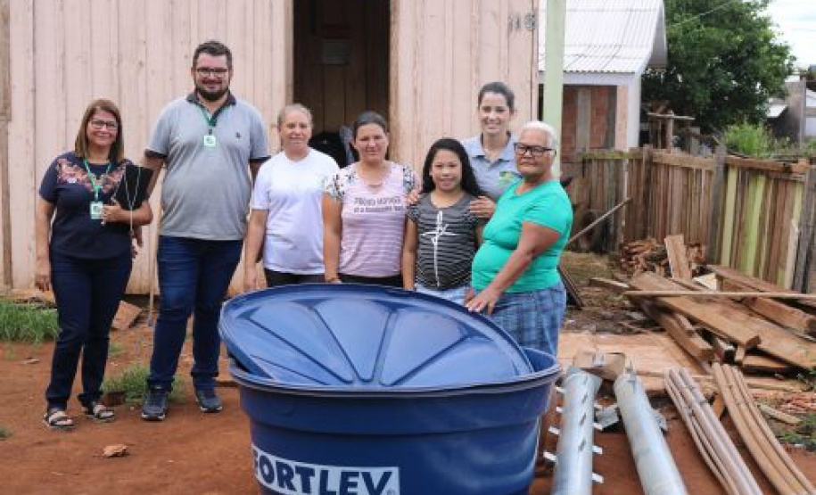 O programa Caixa d?Água Boa, da Secretaria da Justiça, Família e Trabalho, em parceria com a Sanepar beneficiará em 2020 um total de 4 mil famílias de 144 municípios.   -  Curitiba, 11/02/2020  -  Foto: Divulgação SEJUF
