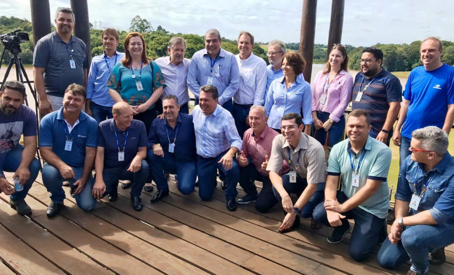 A Companhia de Saneamento do Paraná (Sanepar) e a Prefeitura de Campo Mourão entregaram, nesta terça-feira (11), as obras de revitalização do Museu do Saneamento, localizado no Parque do Lago. Solenidade teve presença de autoridades e funcionários da Sanepar -  Campo Mourão, 11/02/2020  -  Foto: Divulgação Sanepar
