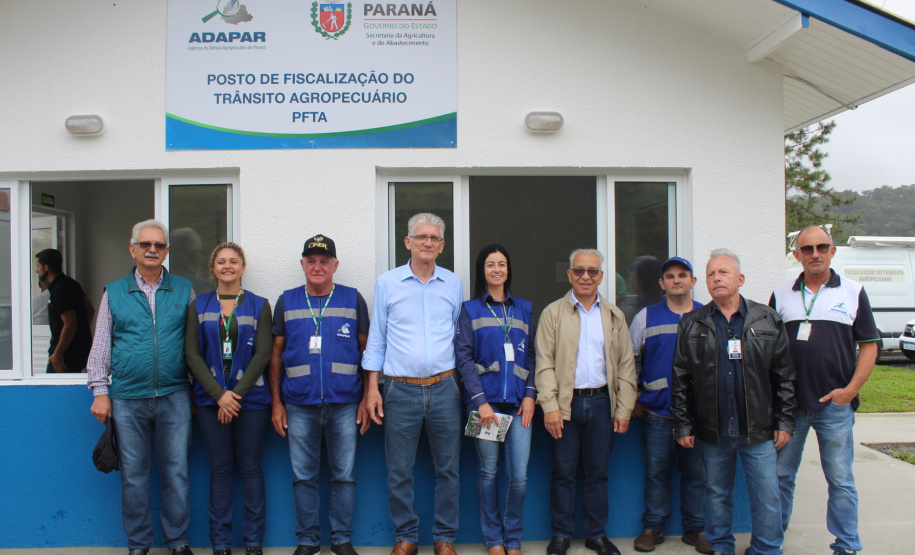 O Governo do Estado inaugurou nesta terça-feira (11) em Campina Grande do Sul, na Região Metropolitana de Curitiba, o novo Posto de Fiscalização de Trânsito Agropecuário, da Agência de Defesa Agropecuária do Paraná (Adapar). Também foi assinado um termo que determina a cessão do posto do Fundepec para a Adapar.  - Campina Grande do Sul, 11/02/2020  -  Foto: Gisele Barão/SEAB