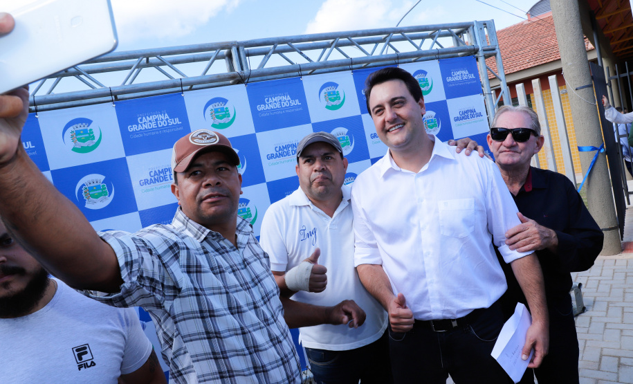 Governador Carlos Massa Ratinho Junior entrega a nova sede do Colégio Estadual Bandeirantes, em Campina Grande do Sul e libera recursos para pavimentação de ruas da cidade - Campina Grande do Sul, 13/02/2020 - Foto:  Rodrigo Félix Leal/AEN