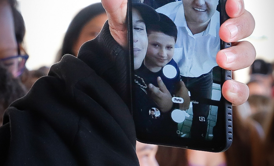 Governador Carlos Massa Ratinho Junior entrega a nova sede do Colégio Estadual Bandeirantes, em Campina Grande do Sul e libera recursos para pavimentação de ruas da cidade - Campina Grande do Sul, 13/02/2020 - Foto:  Rodrigo Félix Leal/AEN