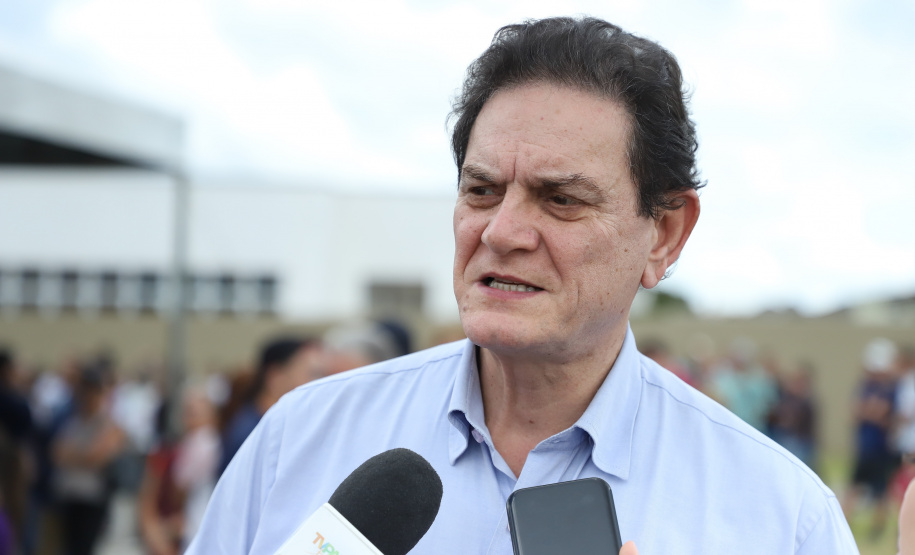 Governador Carlos Massa Ratinho Junior entrega a nova sede do Colégio Estadual Bandeirantes, em Campina Grande do Sul e libera recursos para pavimentação de ruas  da cidade  -  Campina Grande do Sul, 13/02/2020  -  Foto: José Fernando Ogura/AEN