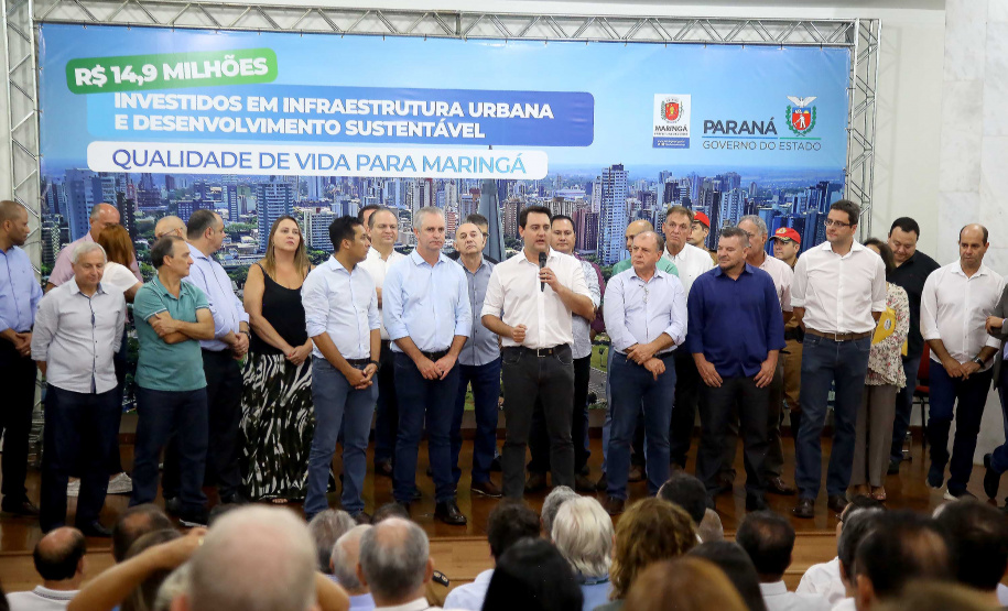 Governador Carlos Massa Ratinho Júnior libera recursos para melhorias urbanas e desenvolvimento sustentável para Maringá - Maringá, 14/02/2020 - Foto: Jaelson Lucas/AEN