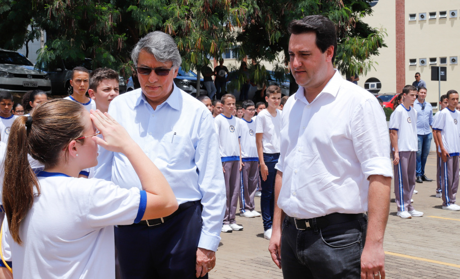 Governador Carlos Massa Ratinho Junior visita o Colégio MIlitar de Maringá - Maringá, 14/02/2020 - Foto: Rodrigo Félix Leal/AEN