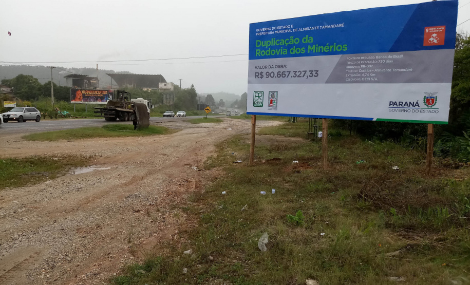 A partir desta segunda-feira (17) as obras de duplicação e ampliação da capacidade da PR-092, a Rodovia dos Minérios, vão começar a afetar o trânsito na capital paranaense. Será necessário interditar a pista esquerda sobre a ponte do Rio Barigui, um pouco antes do Contorno Norte de Curitiba, para execução de seis estacas que servirão de fundações para uma nova ponte.  -  Curitiba, 14/02/2020  -  Foto: Divulgação DER