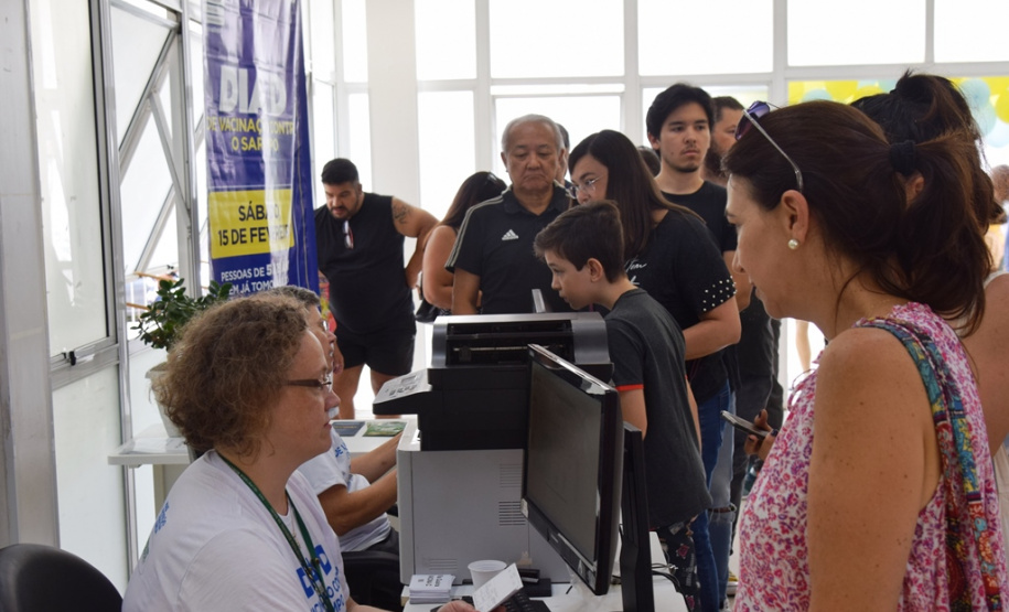 A Secretaria de Estado da Saúde promoveu neste sábado (15), em parceria com o Ministério da Saúde e as secretarias municipais, o dia D de mobilização da Campanha Nacional de Vacinação contra Sarampo.   -  Curitiba, 15/02/2020  -  Foto: Divulgação SESA