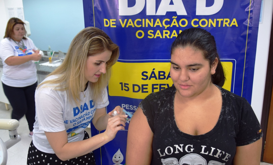A Secretaria de Estado da Saúde promoveu neste sábado (15), em parceria com o Ministério da Saúde e as secretarias municipais, o dia D de mobilização da Campanha Nacional de Vacinação contra Sarampo.   -  Curitiba, 15/02/2020  -  Foto: Divulgação SESA