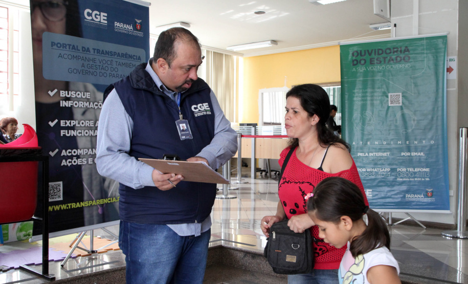 Pesquisa de Satisfação CGE. FOTO:ARI DIAS/AEN